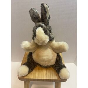 Folkmanis Realistic‎ Baby Dutch Bunny Rabbit Plush Full Body Hand Puppet Toy 10"